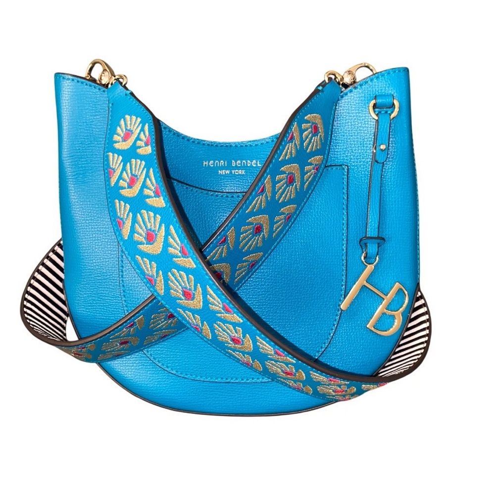 HENRI BENDEL W57TH MINI CROSSBODY HOBO-GUITAR STRAP